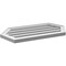 Ekena Millwork Half Round Surface Mount PVC Gable Vent: Functional, w/ 2"W x 1-1/2"P Brickmould Frame, 32"W x 16"H GVPHR32X1602SF - alternate 4